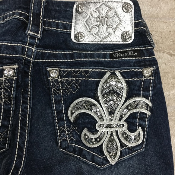 Miss Me Pants - Miss Me Jeans Fluer de Lis Boot Cut Size 24